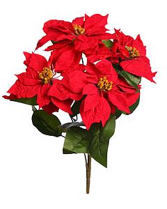POINSETTIA ARTIFICIAL CON 4 FLORES 47CM